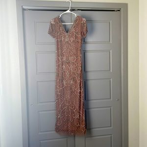 Pizarro nights beaded dress. Size 6 worn once for a wedding. Very comfortable.